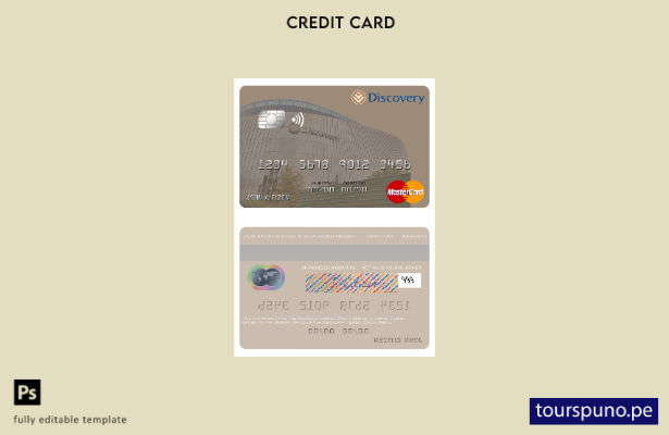 lista para imprimir plantilla de tarjeta mastercard South Afrcia Discovery Limit